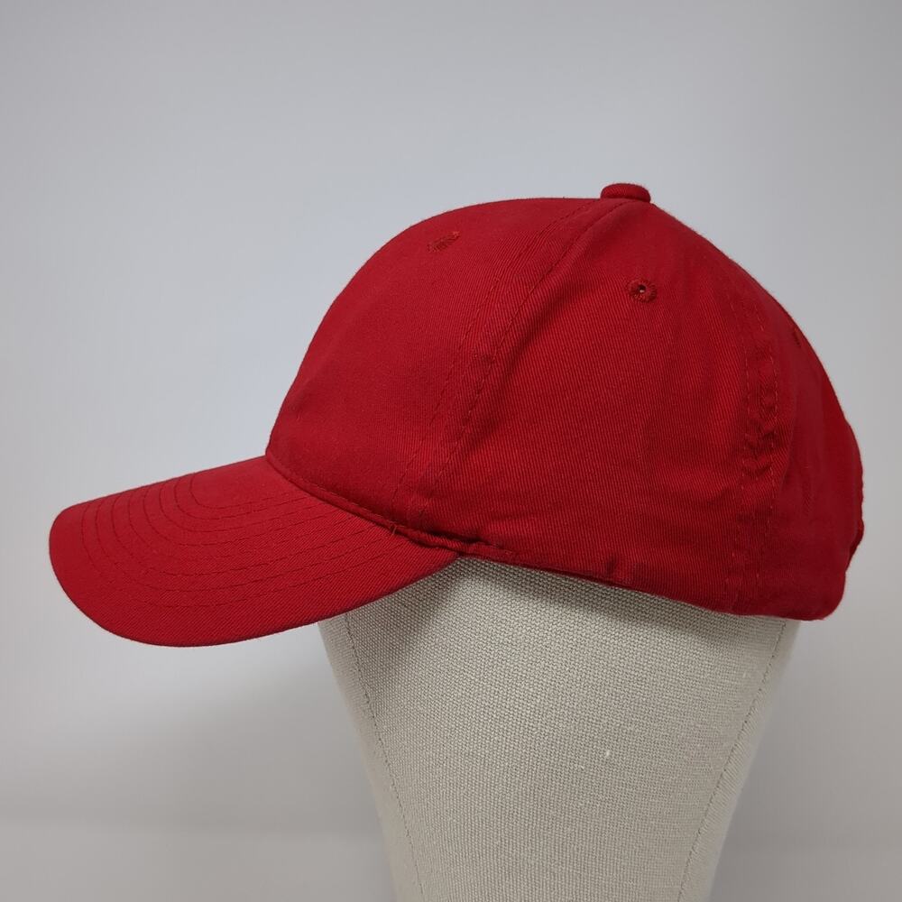 Outdoor Cap Strapback Hat Solid Red One Size Adju… - image 3